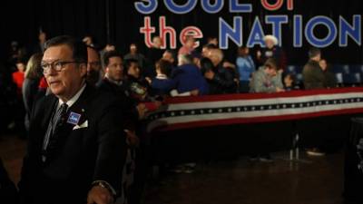 Iowa es el primer concurso en el proceso de nominación presidencial de 2020 con los candidatos. Foto AFP