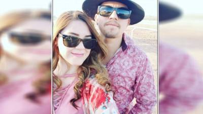 Aranza Ramos Gurrola (izq.) se integró al colectivo ' Guerreras Buscadoras' para buscar a su esposo Brayan Omar Celaya Alvarado (der.), quien desapareció el 6 de diciembre de 2020. Agencia Reforma