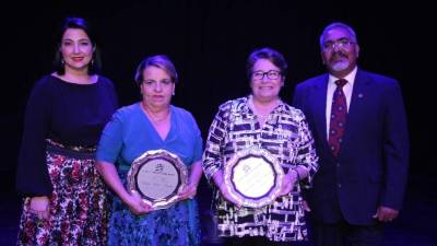 Francia Quintana, Estelina Martínez, Martha Molanphy y Ricardo Irías Paz.
