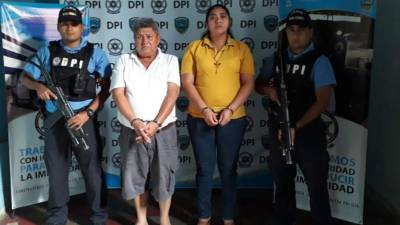 Los detenidos Nicomedes Osorto Pérez y Ada María Romero.