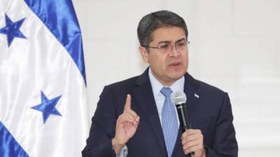 En la imagen, el presidente de Honduras, Juan Orlando Hernández.