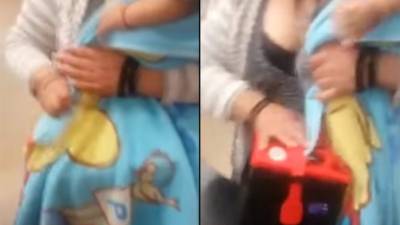 La madre pidió no ser grabada.