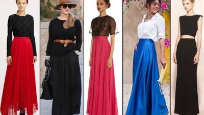 Una aliada es la maxifalda. Se vuelve más versátil y perfecta para toda ocasión. Basta con saberla combinar y estará estupenda