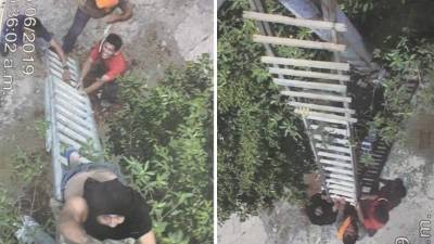 El momento fue captado por las cámaras del 911.