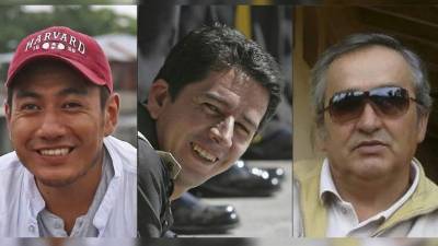 El periodista Javier Ortega, el fotógrafo Paúl Rivas (45) y el conductor Efraín Segarra (60) del diario El Comercio de Ecuador fueron asesinados por disidentes de las FARC en Colombia./AFP.
