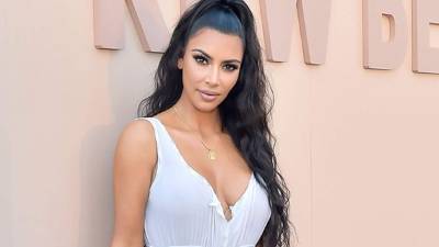 La celebridad Kim Kardashian.