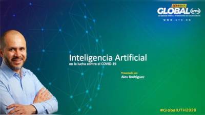 La conferencia “Inteligencia artificial en la lucha contra el covid-19” estuvo a cargo de Alex Rodríguez, director de la Nube de Huawei para América Latina.