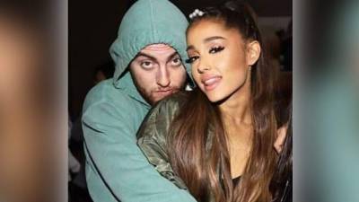 El rapero Mac Miller y Ariana Grande. Foto: archivo
