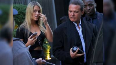 Mollie Gould y Luis Miguel en Nueva York.