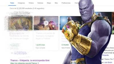 Captura de pantalla de la búsqueda en Google.