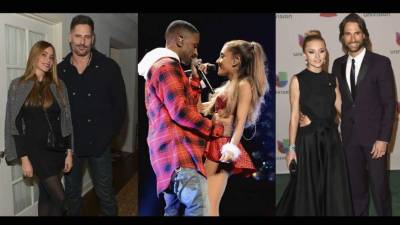 Sofía Vergara y Joe Mangianello. Big Sean y Ariana Grande. Angelique Boyer y Sebastián Rulli.