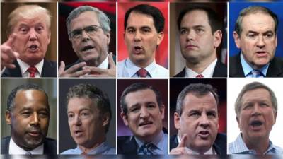 Los precandidatos republicanos se enfrentarán mañana en el primer debate de cara a las elecciones internas.