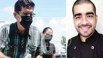 Ramón Licona llegó a la morgue a reclamar el cuerpo de su hijo German Licona, dueño de una empresa de alimentos.