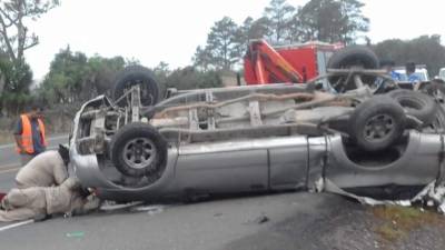 Los cuerpos de socorro llegaron hasta el lugar para auxiliar a las víctimas.