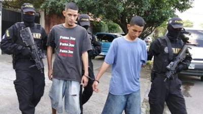 Los jóvenes fueron presentados ante los juzgados correspondiente.