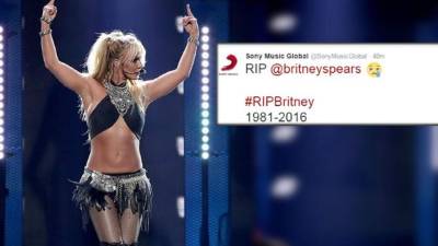 El tuit que publicaron los hackers sobre la Princesa del Pop.