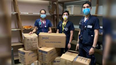 La donación es de gran apoyo para los empleados de la salud que están en primera línea contra el Covid-19.