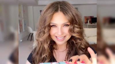 Thalía prepara un nuevo disco infantil mientra hace cuarentena.