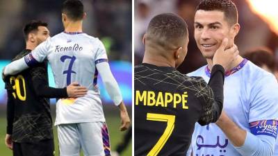 Las imágenes del ‘último baile’ entre Cristiano Ronaldo y Lionel Messi, que se reencontraron en Arabia Saudita para jugar un amistoso que enfrentó al PSG con el Riyadh Season Team, equipo formado por los mejores jugadores del Al Nassr y el Al Hilal. Hubo de todo en el partido en Riad.