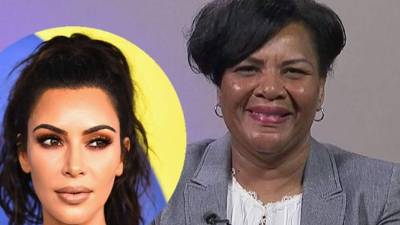 El presidente de Estados Unidos conmutó el miércoles la pena de cadena perpetua a Alice Marie Johnson (c) por quien Kim Kardashian había abogado.