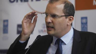 Representante del Programa de las Naciones Unidas para el Desarrollo (PNUD) en Honduras, Richard Barathe.