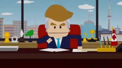 Donald Trump en un episodio de South Park.