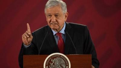 AMLO mostró descontento con el gobierno de EEUU al financiar a una oenegé en México.