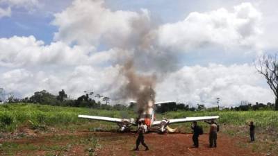 La aeronave era utilizada para el tráfico de drogas.