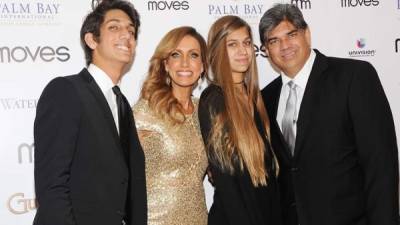 Lili Estefan y Lorenzo Luaces tuvieron dos hijos, Lorenzo y Lina. Foto archivo.