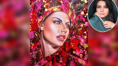Imagen de la pintura con la que Keyla Morel participa y representa a Honduras a nivel internacional.