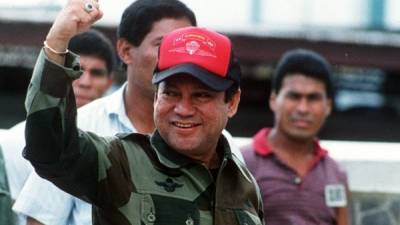 El hombre fuerte de Panamá, Manuel Antonio Noriega, en una foto tomada el 4 de octubre de 1989.