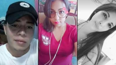 VÍCTIMAS. Rony Villafranca, Katerin Oliva y Yorleni Euceda.
