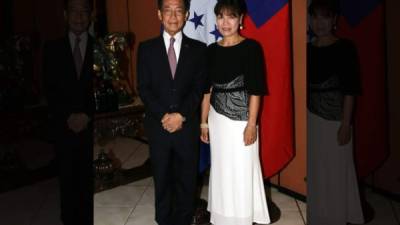 El cónsul Benito Liao y su esposa Mónica Guan de Liao debutaron como diplomáticos en San Pedro Sula.