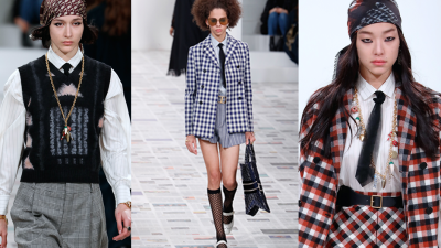 Pantalones con pinzas, franelas de rayas diplomáticas o trajes acuadros dan vida a esta nueva estética que ya se ha apoderado de las tendencias para esta temporada.