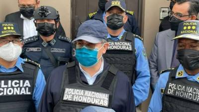 Juan Orlando Hernández fue arrestado el 15 de febrero tras salir de su vivienda en Tegucigalpa.