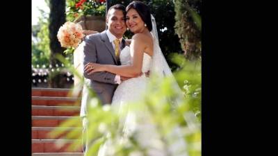 Juan Ramón Canales Betanco y Andrea Marcela Sierra Montoya lucieron muy felices.