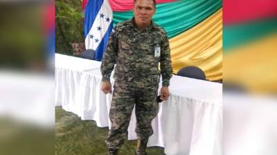 Imagen en vida del militar Marco Antonio Agüero Mejía.