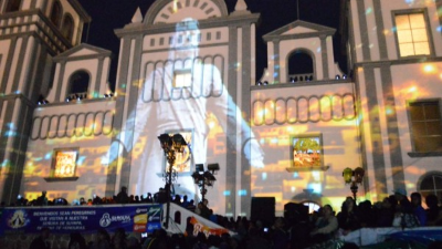 El videomapping se llevará a cabo este sábado a las 8:00 de la noche.