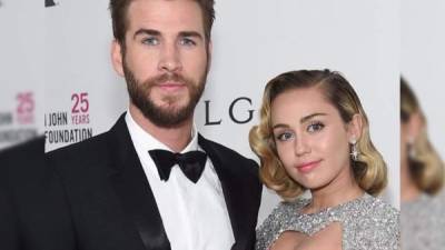 Miley Cyrus y Liam Hemsworth.