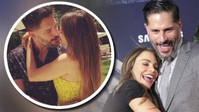 Sofía Vergara con su prometido Joe Manganiello.