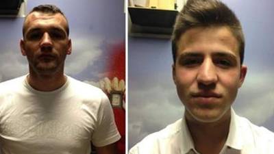 Albaneses fueron detenidos por portar documentos falsos. Foto: PNC de Guatemala.