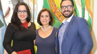Estefania Murillo, Liliam Martínez y Gerardo Murillo