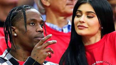 Travis Scott y Kylie Jenner.// Foto archivo.