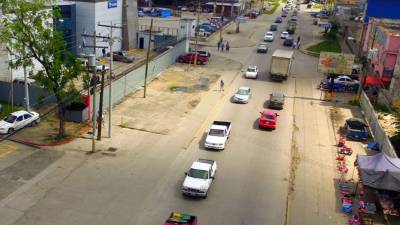 El tráfico en esta vía es caótico en las horas pico. Foto: Yoseph Amaya