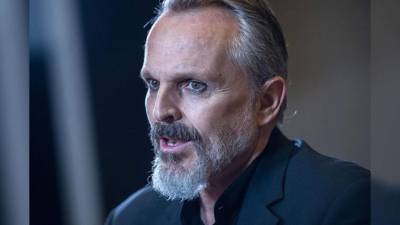 El cantante español Miguel Bosé.