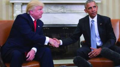Donald Trump ha sido crítico de la gestión de su antecesor Barack Obama.