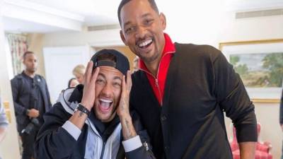 Neymar Jr. y Will Smith compartieron el momento en Instagram.