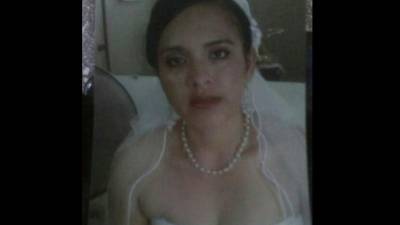 Olga Yolany Vásquez en una fotografía de su boda.