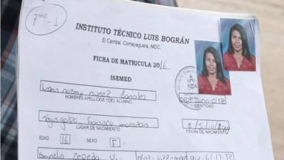La estudiante cursaba el séptimo grado en el Técnico Luis Bográn.