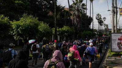 Los salvadoreños esperan sumarse a las demás caravanas.
